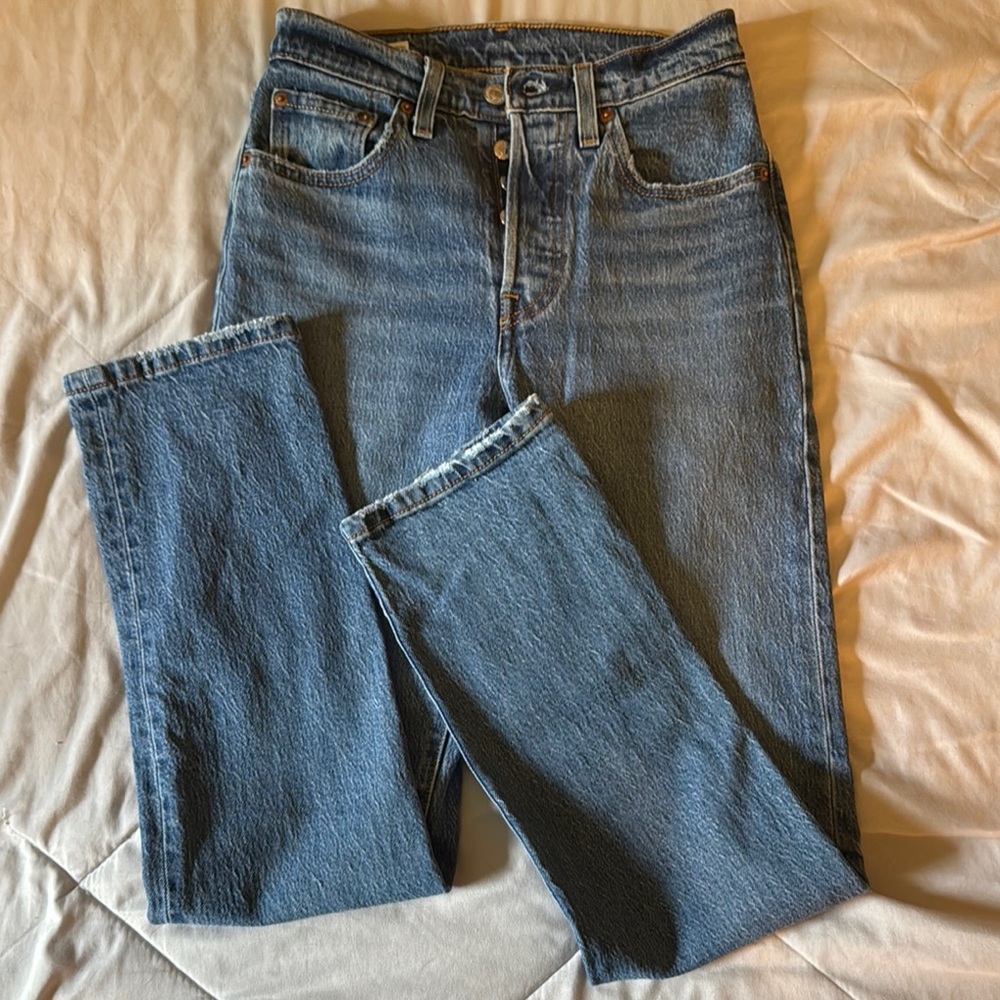Levi's Blue Straight Leg Women's Jeans